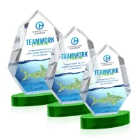 Norwood VividPrint™ Award on Alberton Base - Green