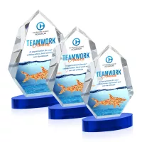 Norwood VividPrint™ Award on Alberton Base - Blue