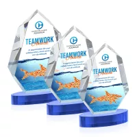Norwood VividPrint™ Award on Alberton Base - Sky Blue