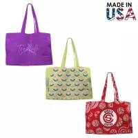 14x12x5 Full-Color Poly Canvas Tote Bag with 5" Gusset