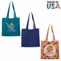 15x17x5 Full-Color Poly Canvas Tote Bag with 5" Gusset