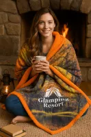 Bordeaux Luxe Sherpa Colorfusion Blanket