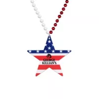 Star Patriotic Medallion Beads