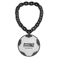 Soccer Ball EVA Medallion with Jumbo Chain