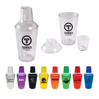 3-Piece Plastic 16 Oz. Cocktail Shaker