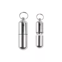 Aluminum Pill Holder Keychain