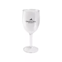8 Oz. Plastic Rounded Wine Glass