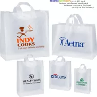 Clear Frosted Soft-Loop Plastic Bags