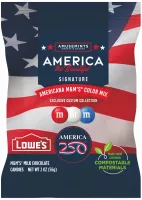 2oz ECO-Digibag, Compostable & Full Color, America 250 M&M'S