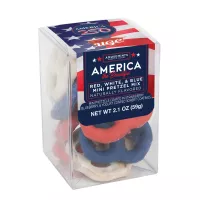 America 250- Short Acetate-Red, White and Blue Mini Pretzel Mix