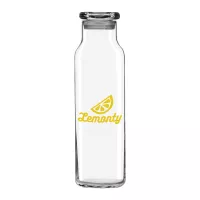 Libbey 24 oz Glass Water Bottle with Press-On Lid