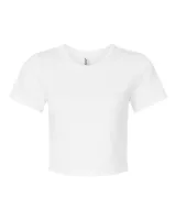 American Apparel® Women's Baby Rib Cropped T-Shirt