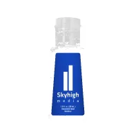1 oz Single Color Moisture Bead Sanitizer in Trapezoid Bottle