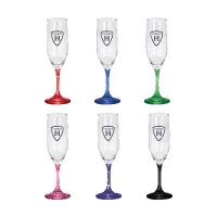 Toast 6.25 oz Premiere Champagne Flute with Color Bottom