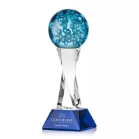 Addison Award on Langport Base - Blue
