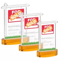 Real Estate Award on Alberton Base - Amber