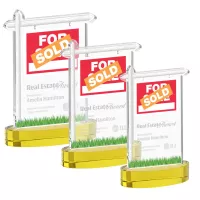 Real Estate Award on Alberton Base - Gold