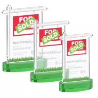 Real Estate Award on Alberton Base - Green