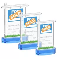 Real Estate Award on Alberton Base - Sky Blue