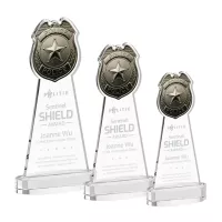 Police Badge Award on Alberton Base - Clear