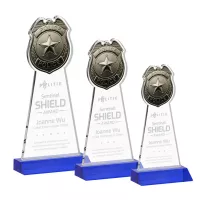 Police Badge Award - Blue