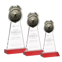 Police Badge Award - Red