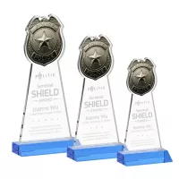 Police Badge Award - Sky Blue