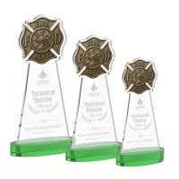 Fire Dept Award on Alberton Base - Green