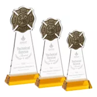 Fire Dept Award on Hartford Base - Amber
