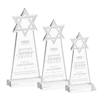 Star of David Award - Clear