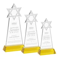 Star of David Award on Hartford Base - Gold