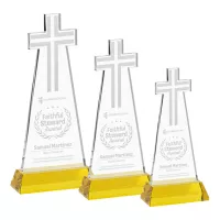 Cross Award on Hartford Base - Gold