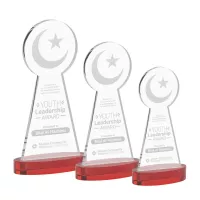 Crescent & Star Award on Alberton Base - Red