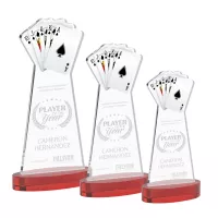 Poker Award on Alberton Base - Red