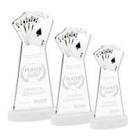Poker Award on Alberton Base - White