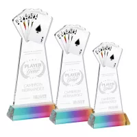 Poker Award on Hartford Base - Prismatic