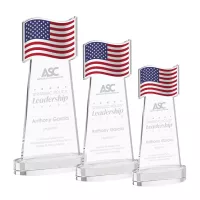 Flag Award on Alberton Base - Clear