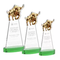 Raging Bull Award on Alberton Base - Green