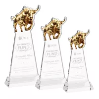 Raging Bull Award on Hartford Base - Clear