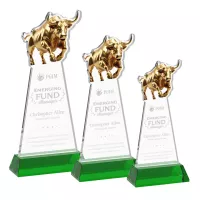 Raging Bull Award on Hartford Base - Green