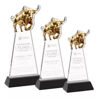 Raging Bull Award on Hartford Base - Black