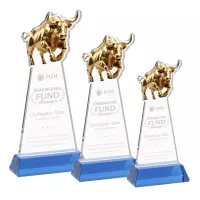 Raging Bull Award on Hartford Base - Sky Blue