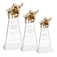 Raging Bull Award on Hartford Base - White