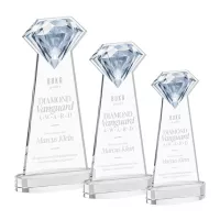 Gemstone Award on Alberton Base - Clear