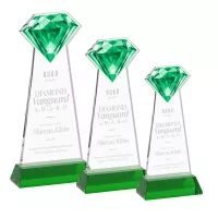 Gemstone Award on Hartford Base - Green