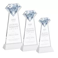 Gemstone Award on Hartford Base - White