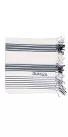 Ivory Shore Multi Stripe Peshtemal Towel