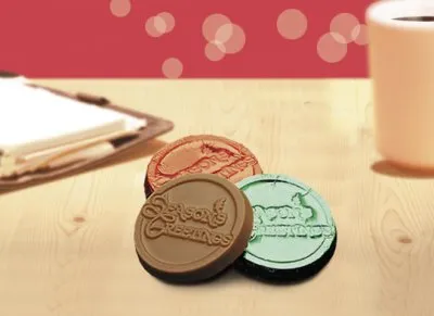 Seasons Greetings Chocolate Coins