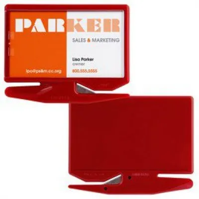 Business Card Zippy Letter Opener with Staple Remover