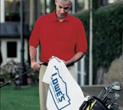 White Turkish Signature 2.5lb 16" x 24" Golf Towel